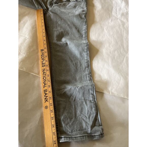 Levi's 502 jeans size 31x28 men slim fit Gray Light wash Cotton denim Y2K Levis - Picture 5 of 12